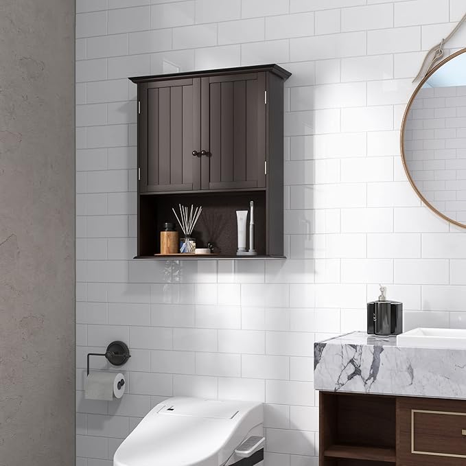 Safeplus 28" H x 23.5" W Wall Mount Medicine Cabinets with Adjustable Shelf and 2-Door for Bathroom Laundry Living Room