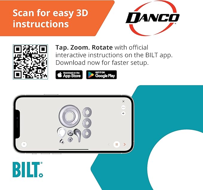 Danco 10561 Use with Moen Tub and Shower Faucets Trim Kit, Single-Handle Moentrol Series, Oil Rubbed Bronze