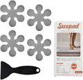 Bathtub Stickers Non-Slip, 12 PCS Grey Safety Shower Treads Adhesive Appliques with Premium Scraper