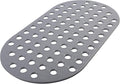 Shower Mat Non Slip Grey Bathtub Mat Non Slip 29 x 15 Inch Oval Bath Mat for Tub Bathroom Elderly Kids