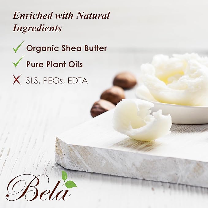 BELA Rose Soap 3.3 OZ Pack of 12, French Triple Milled Bar Soap Rose and Petals with Organic Shea Butter, Hand, Face and Body Wash Bar Made in Australia