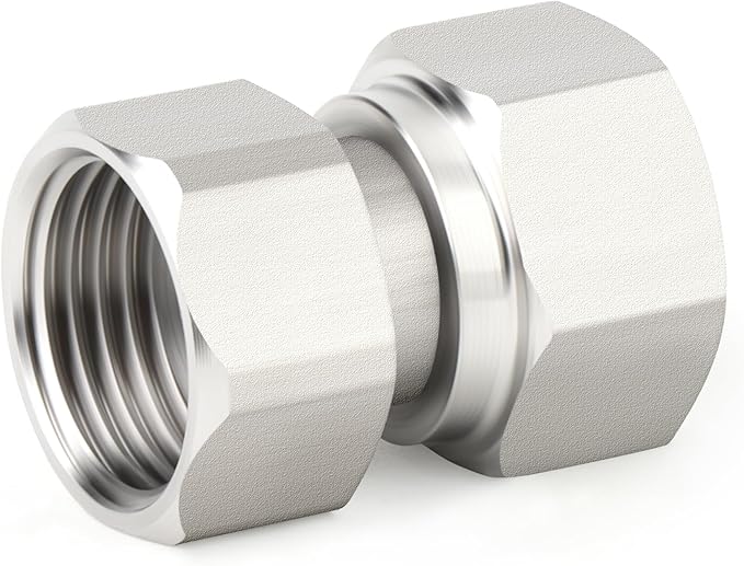 TAISHER 2PCS 304 Stainless Steel Flexible Movable Connector, 1/2" Female for Sprayer, Angled Valve, Shower Arm