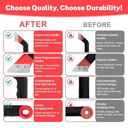 11 Pack Grout Removal Tool Kit, 2 Tile Grout Saws with 6 Extra Blades + Bonus Hand Grout Saw & 2 Grout Cleaning Blades, Ideal for Tile Gap Cleaning and Repair