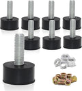 M8 Rubber Adjustable Furniture Leveler，8 Pack Leveling Feet Screws in Threaded, Feet Levelers Screw On Furniture Glide Leveling for Table, Chair, Furniture Legs