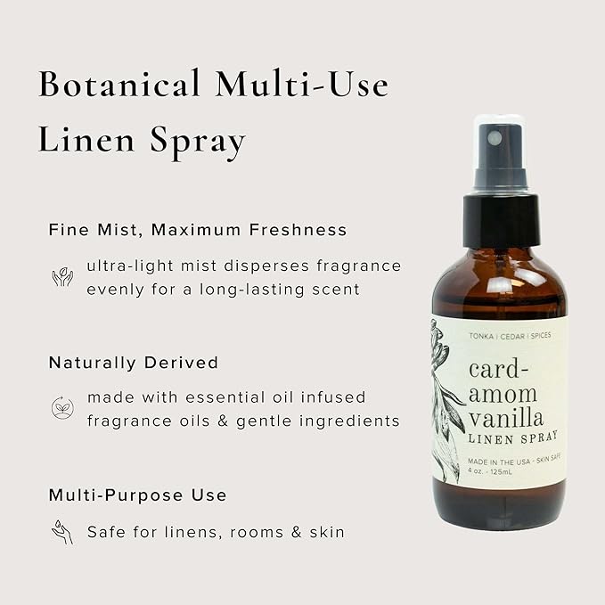 BROKEN TOP Organic Linen & Room Spray (Cardamom Vanilla)