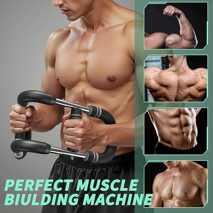 Twister Arm Trainer,40-120lbs Adjustable Chest Workout Equipment,Arm Chest Trainer for Men,Shoulder Muscle Training Portable Spring Resistance Detachable Home Fitness