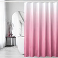 Gibelle Pink Shower Curtain, Ombre Fabric Shower Curtains for Bathroom, Waffle Weave Textured Bathroom Curtain with Hooks, Water Repellent and Machine Washable, 72 x 72
