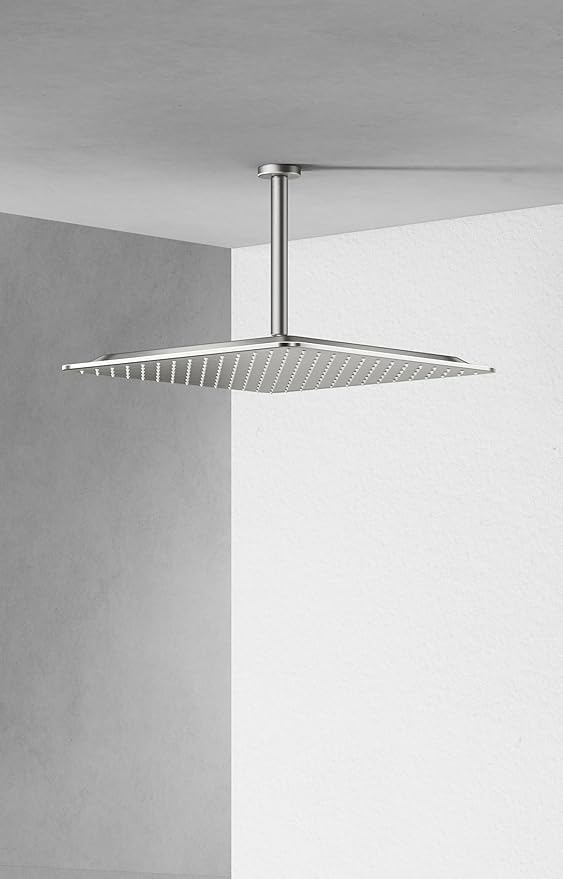 VBFF-Shower Head,rain shower head, 16 inch- Square Shower Head, 1.8 GPM Flow Rate, rainfall showerhead,VBFF10 (Brushed Nickel)
