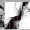 Cinbloo Extra Long Black and White 72Wx84H Shower Curtain Abstract Marble Modern Neutral Ombre Grey Minimalist Bathroom Curtain Set Elegant Chic Simple Ink Texture Bath Bathroom Accessories Decor
