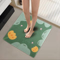 Square Shower Mat 23x23 Inch Non-Slip with Drain Hole, Shower Floor Mats for Bathroom, PVC Loofah Stall Mat, Secure Boho Bath Mats