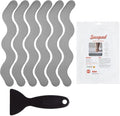 36 PCS Anti Slip Shower Stickers, Safety Bathtub Strips Adhesive Decals with Premium Scraper for Bath Tub Shower Stairs (Grey)