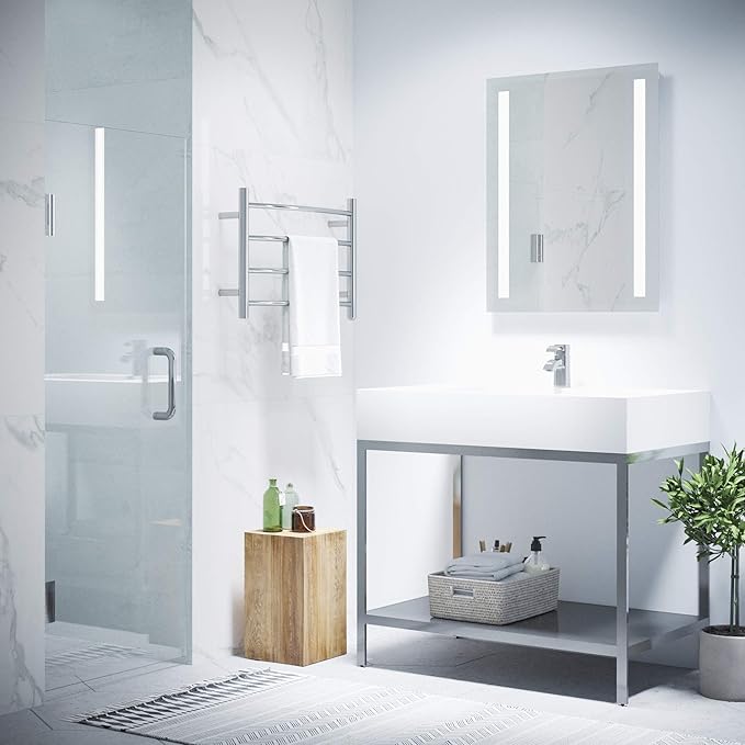 ANZZI 70" x 24" Frameless Shower Door in Polished Chrome,Water Repellent Glass Shower Door with Seal Strip Parts and Handle, 5/16 Glass Hinged Shower Door with Handle (SD-AZ09-01CH)