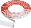 Flexible Trim Caulk Strip, 3/4 Inch Peel and Stick Trim for Molding, Floor, Tile Edge, Countertop, Backsplash, Ceiling, Wall Corner, Baseboard(10FT White)