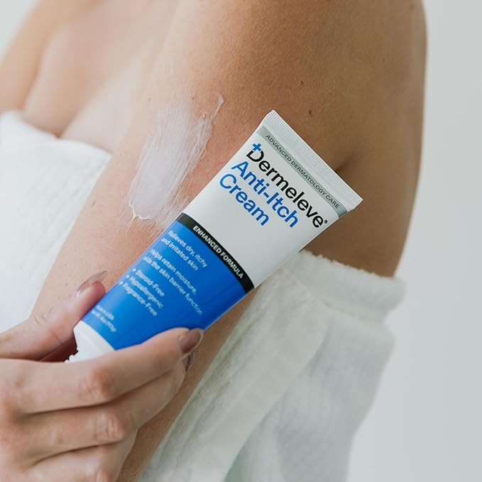 Dermeleve Steroid Free Anti-Itch Cream | Extra Strength for Psoriasis, Seborrheic Dermatitis, Viral Rash, Bug Bites, Allergy, Chronic Hives, Neuropathy (Nerve) | Full Body Itch Relief | 4 oz (1 Pack)