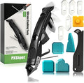 Caulking Tool 6 in 1 Sealant Finishing Tool & Grout Remover Scraper with 6 Silicone Pads, Sealant Removal and Trimming Tool with Squeegee for Bathroom, Window, Door, Kitchen