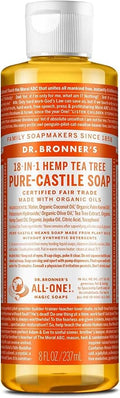 DR. BRONNER'S Castile LIQ SP,OG3,T/Tree 8 OZ 1-EA