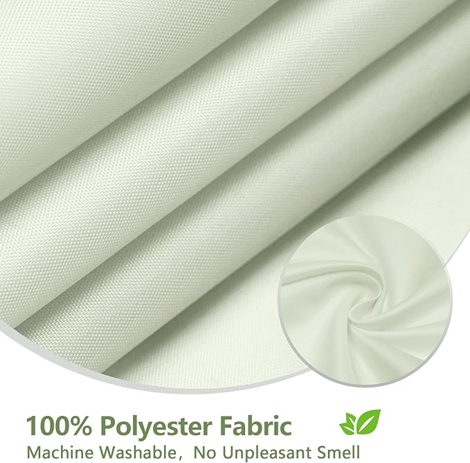 Waterproof Fabric Shower Curtain Liner with 3 Weighted Magnets, 72 x 84 inch Extra Long Green Cloth Shower Liner Machine Washable, Hotel Quality Lightweight Tall Shower Curtain for Bathroom
