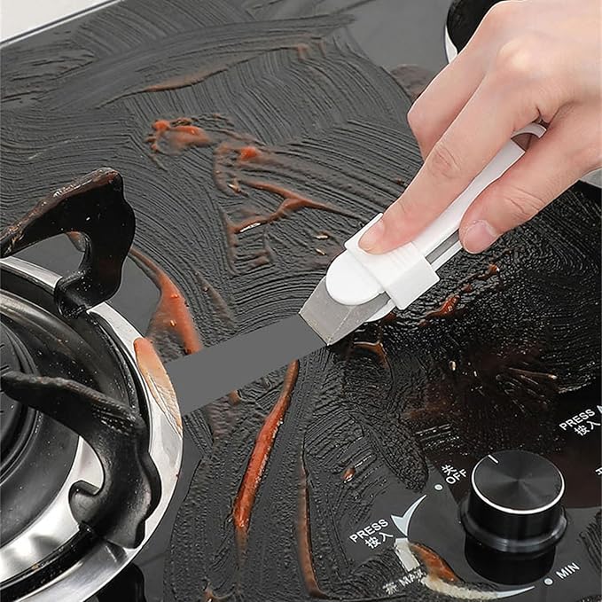 Easy Limescale Eraser Bathroom Glass Rust Remover Kitchen Scale Brush for Pan Household Accessories Dirt Remover Scrub Brush None Rubber Faucet Descaling Household