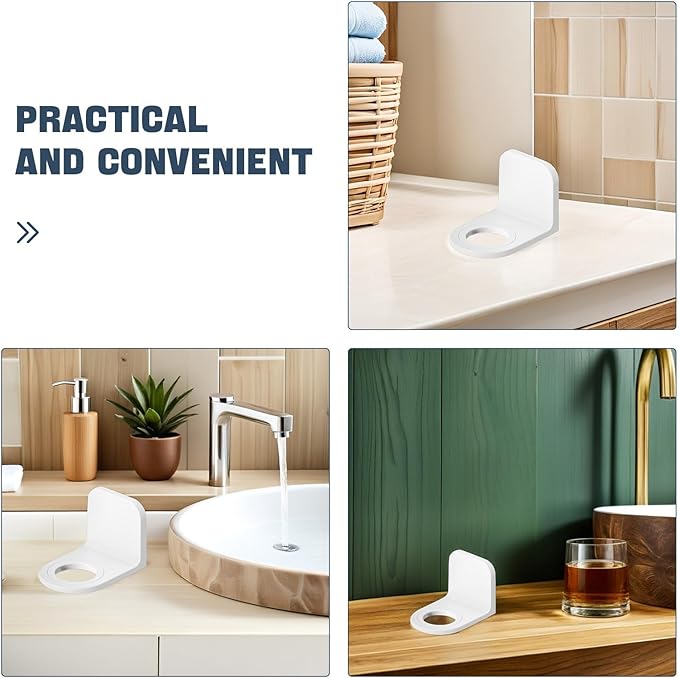 Self Adhesive Wall Mounted Shower Gel Bottle Rack Hook Liquid Soap Holder Shampoo and Conditioner Dispenser for Bathroom Kitchen ()