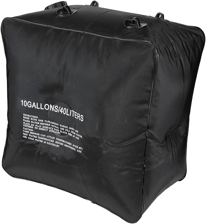 Solar Shower Bag, Waterproof Portable Camping Shower Water Bag, Solar Camping Showers with Showers Head for Hiking Campings Traveling Outdoor Use