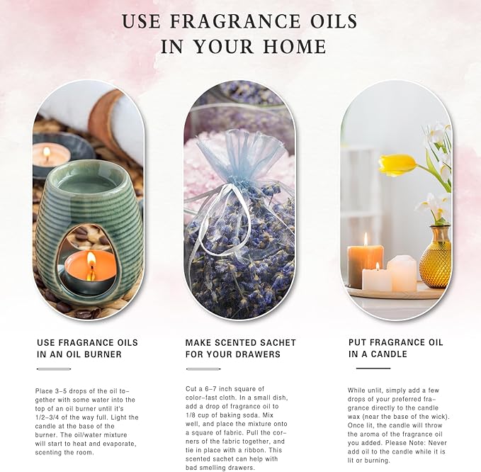 PHATOIL 3.38FL.OZ Watermelon Fragrance Oils for Aromatherapy, Essential Oils for Diffusers for Home, Perfect for Diffuser, Yoga, Skin Care, DIY Candle and Soap Making - 100ml