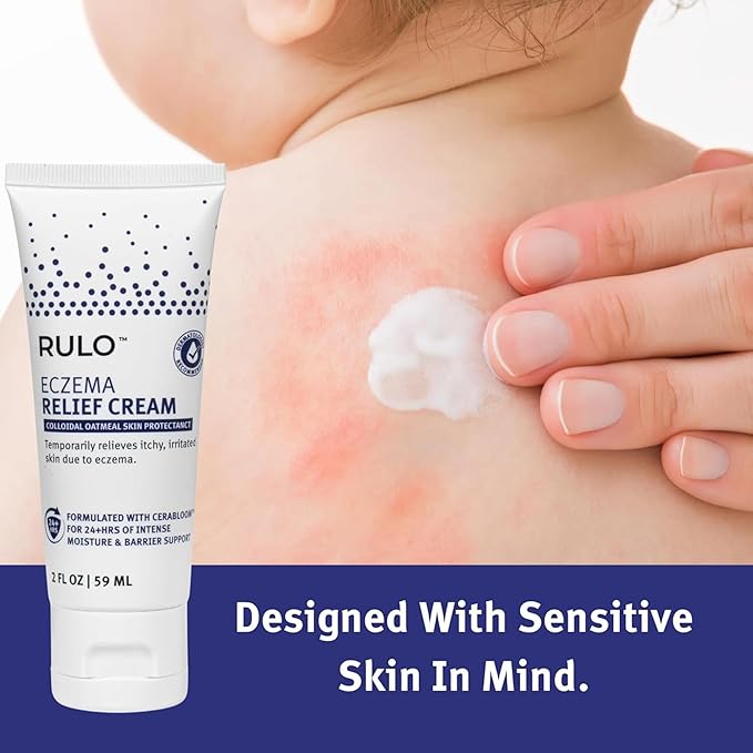 Eczema Relief Cream | Clinical-Strength Itch Relief & Dermatitis Treatment for Adults, Baby and Kids | Advanced Eczema Therapy and Skin Barrier Repair, Colloidal Oatmeal for Itchy Skin | 2 Fl Oz