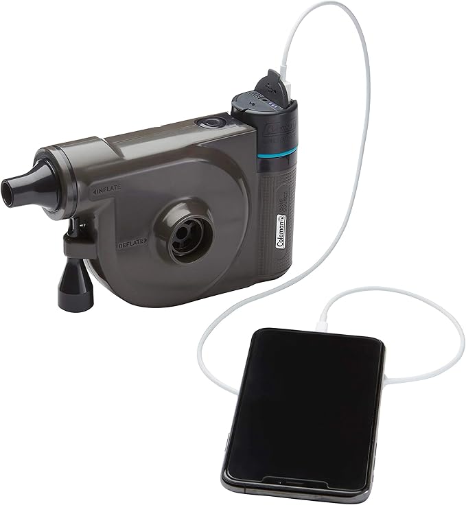 Coleman OneSource Rechargeable Outdoor Camping Gear: Camp Shower, Cordless Vacuum, Fan, Speaker, & Air Pump Options with Included Rechargeable Battery