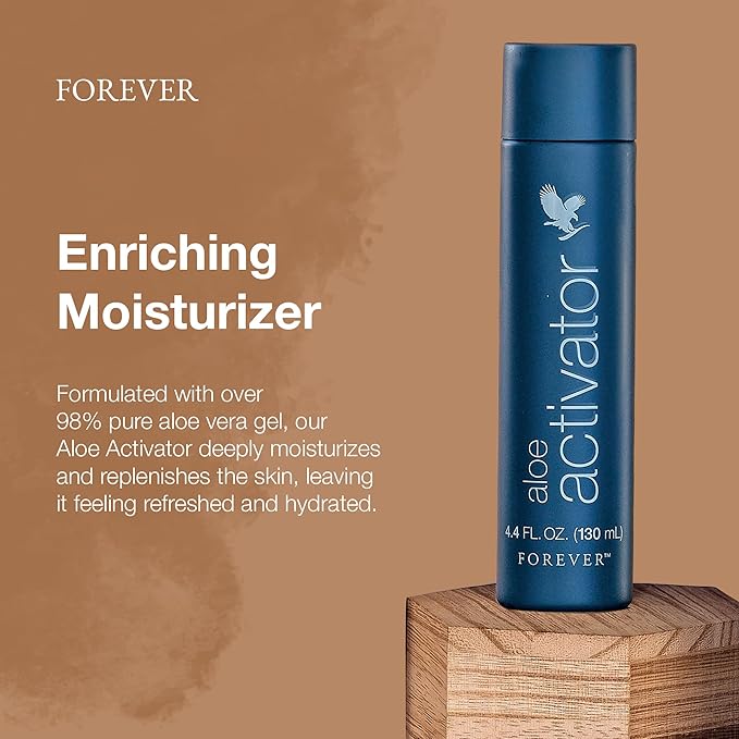 Forever Living - Aloe Activator - 98% Aloe Vera Gel Moisturizer for Sensitive Skin - Vegan & Gluten-Free - 4.4 fl oz