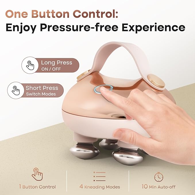 arboleaf Heated Scalp Massager Head Massager Scalp Stress Relax Hair Massager with Heat Cordless Kneading Massage Cat Massager, Gift for Mom Dad