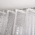 WELTRXE Extra Long Shower Curtain Liner with Magnets, 72 x 84 Inch Waterproof 3D Water Cube Clear Bathroom Shower Curtains, No Chemical Smell, Heavy Duty, Extra Long for Shower Stall, Bathtubs