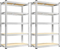 REIBII Storage Shelves 2020LBS Garage Shelving 5 Tier Heavy Duty Shelving Adjustable Pantry Shelves for Garage Closet Kitchen Basement 28" W x 12" D x 59.8" H, 2 Pack