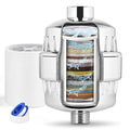 25 Stage Shower Head Filter for Hard Water, Shower Water Filter for Removing Chlorine and Fluoride, High Output Hard Water Shower Filter Improves on Skin, Hair and Nails, Polished Chrome