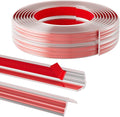 20FT Flexible Wall Corner Protector Moulding Trim, Peel and Stick Inside & Outside Wall Corner Guards Edge Protector,Self Adhesive Molding Trim Strip for Edge Ceiling