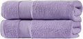 BAGNO MILANO Turkish Towels, Ultra Soft, Plush Luxury Turkih Cotton Bath Towels, Quick Dry Towel Set Made in Turkey (Lavender Purple, 2 Pcs Bath Towel Set)