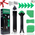Silicone Caulking Tool Kit, Stainless Steel Caulk Remover & Grout Removal Tool, Sealant Finishing Kit with 3 Glass Glue Angle Scrapers for Kitchen Bathroom Window Sink Tile Joint