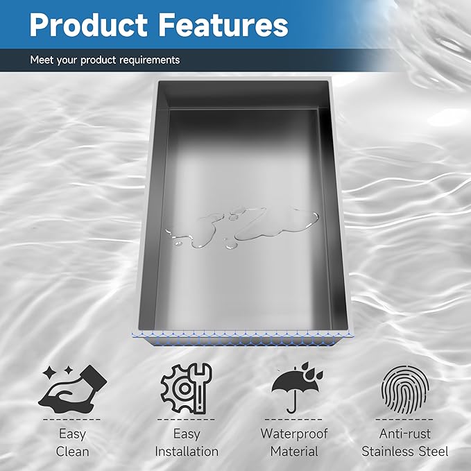 18" X 12" Shower Niche Insert Tile Ready, Niche for Shower Wall, Stainless Steel Recessed Shelf No Tile Needed for Bathroom Storage, Brushed Nickel