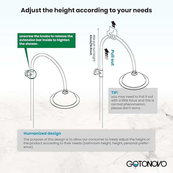 gotonovo Bathroom Classic Exposed Shower Faucet Wall Mount Shower System 8 Inch Luxurious Rainfall Shower Head Set with Tub Spout and Handheld Spray Double Cross Handles Polished Gold