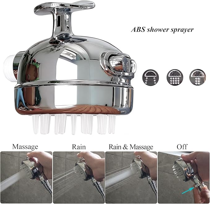 Pet Shower Set with 8.2ft Hose & Flow Control Valve for Bathroom Shower Arm