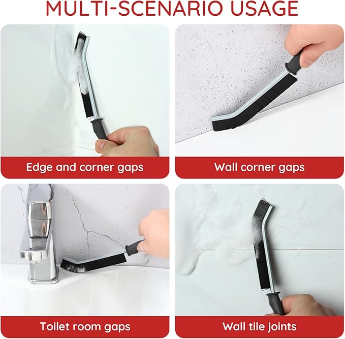 Crevice Cleaning Brush Set, Hard Bristle Grout Cleaner and Scrub Brush for Tile Sink Shower - Multi-Purpose Gap Cleaning Tools for Kitchen Bathroom Household, Fan Cleaning Brush10PCS