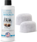 Keurig Compatible Descaling Solution (1 Bottle, 2 Uses Plus 2 Filters) - Universal Descaler Cleaner Concentrate Kit For All 1.0 & 2.0 K-Cup Pod Machines and Espresso Machines