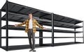 72.2" H Garage Shelving 3000LBS Metal Shelving Unit Adjustable Garage Storage Shelves 5 Tier Heavy Duty Storage Rack for Pantry, Warehouse, Industries, 59.8" W x 72.2" H x 24.2" D, 2 Pack