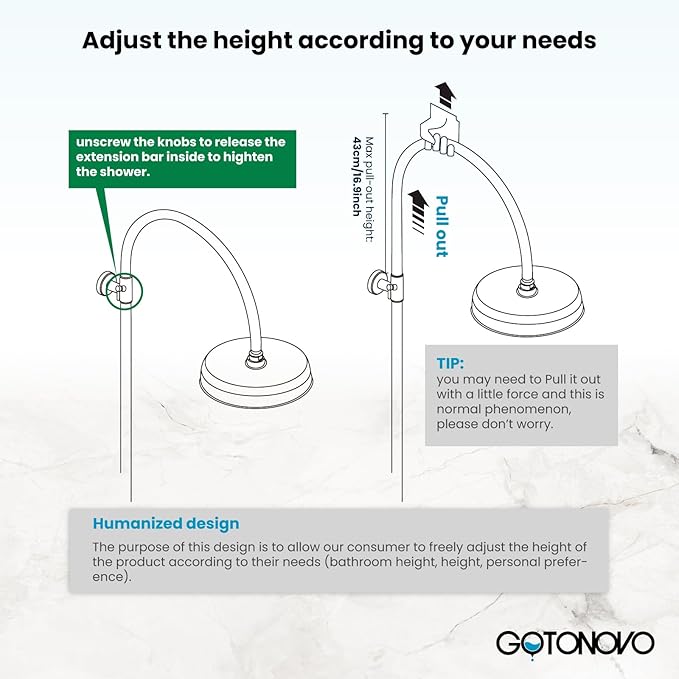 gotonovo Exposed Bathroom Shower System Classic Shower Kit 8 Inch Luxurious Rainfall Shower Head Handheld Spray Tub Filler Brass Pipe 3-Function Wall Mount Double Cross Knobs Oil Rubbed Bronze