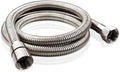 PHASAT 39-Inch short Indoor Outdoor Shower Tube Replacement Stainless Steel Handheld Shower Hose,Brushed Nickel,A3107N-1.0