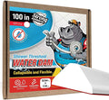 Shower Threshold Water Dam Barrier 100" - White Collapsible Shower Water Blocker - Guard for Walk in Shower - Water Guard Stopper for Floor - Shower Door Water Blocker - Triangular - By Hippo Dam