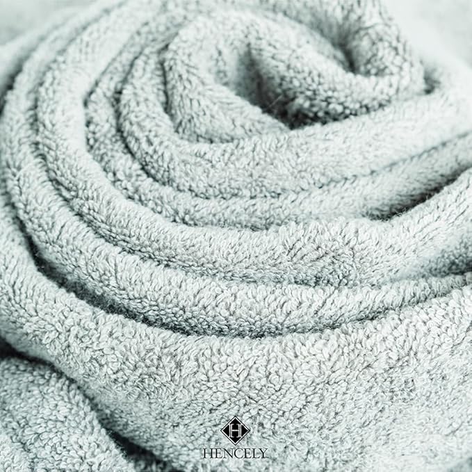 Hencely Bath Sheet Set of 2 - (35x64 Inches) - Luxury Extra Large Oversized Towels, 100% Cotton - Quick Dry, Highly Absorbent, Super Soft - Spa, Hotel, Bathroom - (Bath Sheets 2 Pack, Light Green)