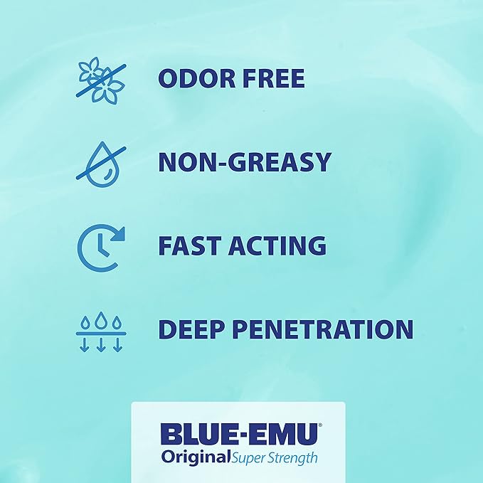 Blue-Emu Original Super Strength Cream, Soothing Muscle & Joint Support, 4 Oz