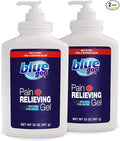 Blue Goo Pain Relieving Gel – for Back/Neck, Muscle/Stiff Joints Pain, Sprains, Strains, Fast-Acting, Cooling+Soothing Relief, Made w/ 100% Pure Emu Oil, 32 oz (2 Pack)