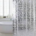 WELTRXE Extra Long Shower Curtain Liner, 72 x 84 Inch EVA Water Repellent Shower Curtain with 3 Magnets, Heavy Duty, No Smell, Chlorine Free Shower Liner for Shower Stall, Bathtubs, 12 Hooks