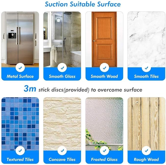 JiePai Suction Cup Towel Bar 24 Inch Oil Rubbed Bronze,Removable Modern Vacuum Suction Towel Holder for Bathroom Door Adhesive Towel Bar Suction Towel Rack Holde