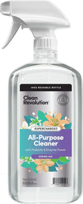 Clean Revolution SuperCharged All Purpose Cleaner Refill Supply, Non-Toxic, Eco-Friendly & Plant-Based, Ready to Use, Spring Air, 18 oz (Pack of 1)